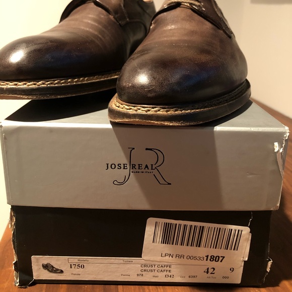 JOSE REAL FONDO “HAND PAINTED OXFORD DRESS SHOES” - Picture 2 of 8